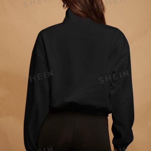 SHEIN Women’s quarter zip up hoodie - Picture 2 of 2